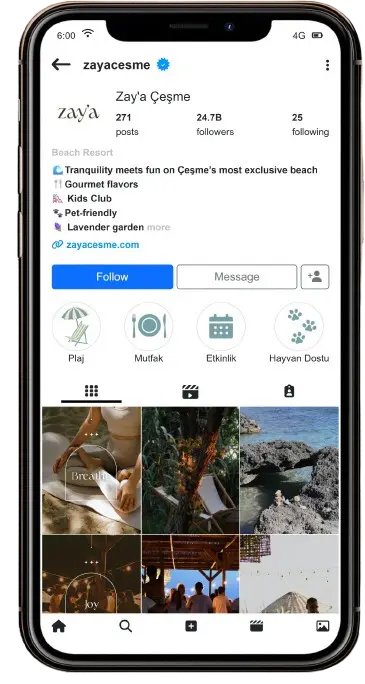 Zaya Çeşme sosyal medya